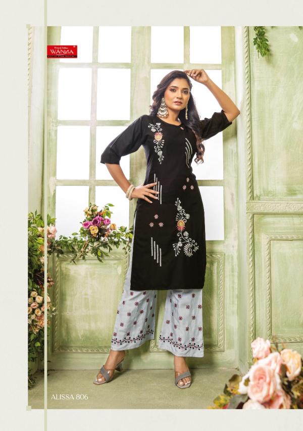 Wanna Alissa Vol 8 Rayon Designer Kurti Pent Collection